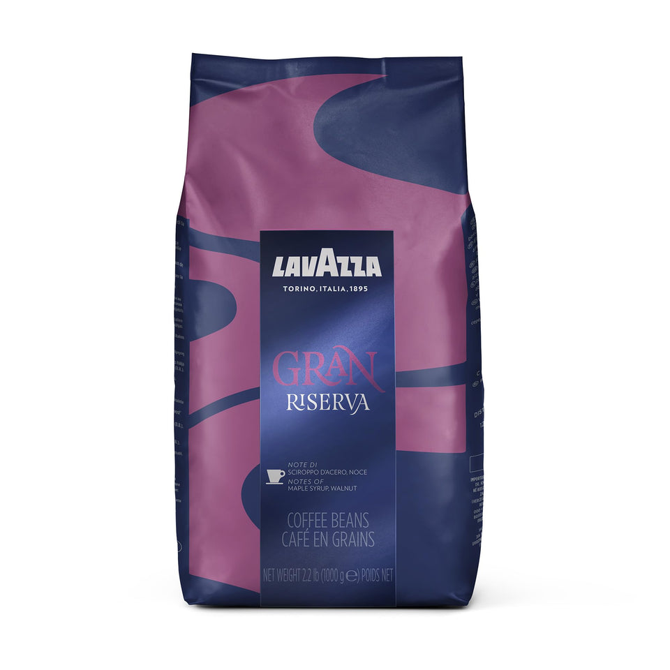 Lavazza Gran Riserva bag in 2.2 lb size preserving fresh aroma for home brewing
