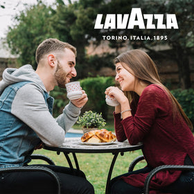 Holiday-themed Lavazza gift pack ready for gifting