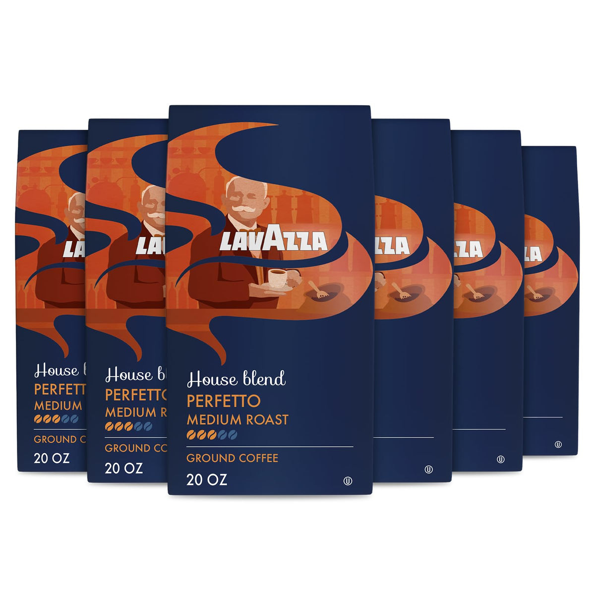 Lavazza House Blend Perfetto 6 bags 20oz; versatile drip brewing at home.