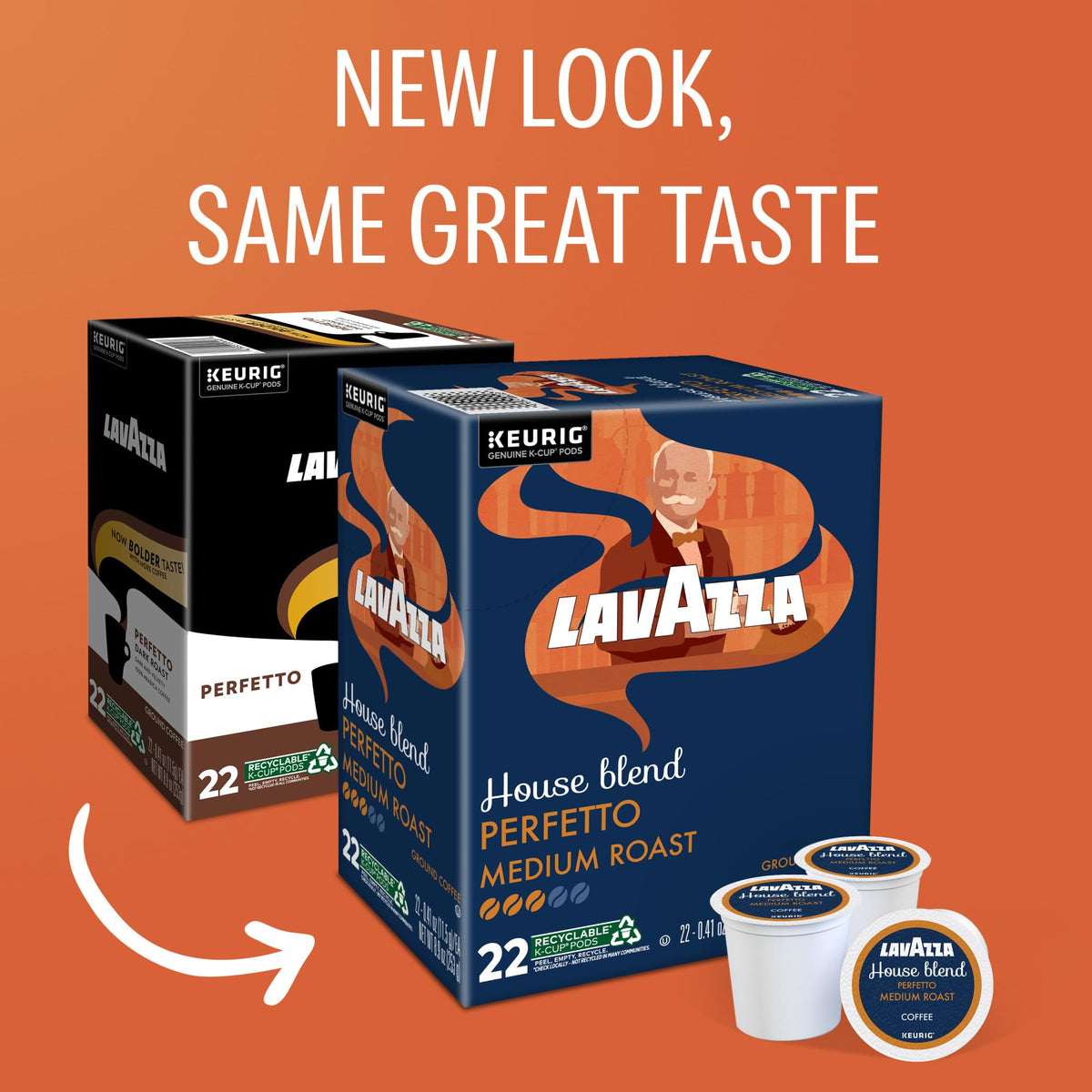 Lavazza House Blend Perfetto 88-count box ready to stock busy office mornings.