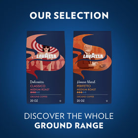 Lavazza House Blend Perfetto Rich Velvet Pour; premium aroma enhances every coffee moment.