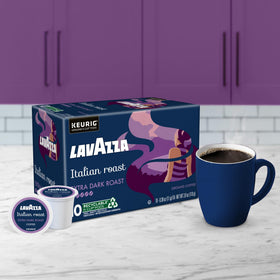 Lavazza Italian Roast in a 60-count pack for steady supply.