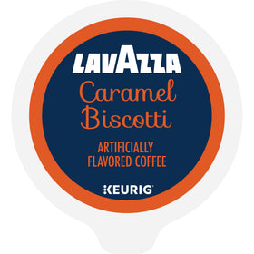 Lavazza Caramel Biscotti pod close-up with caramel aroma
