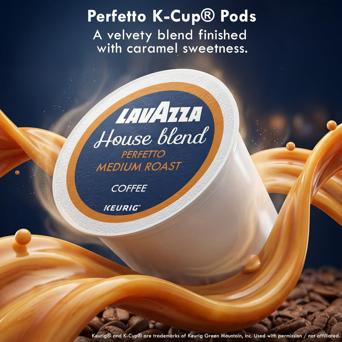 Keurig-compatible Lavazza capsules ensure a consistent aroma with easy cleanup.