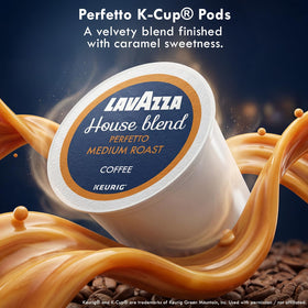 Keurig-compatible Lavazza capsules ensure a consistent aroma with easy cleanup.