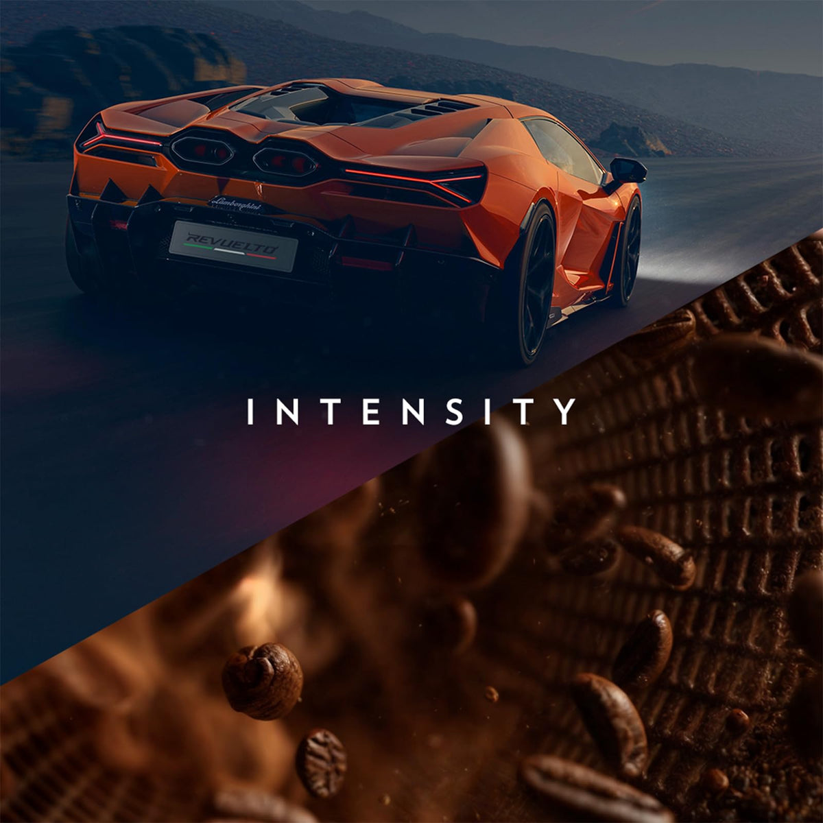 Lavazza Lamborghini packaging close-up highlights premium branding and consistency.