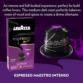 Lavazza Leggero Lungo capsules—lighter, fruity and floral notes for a bright cup.