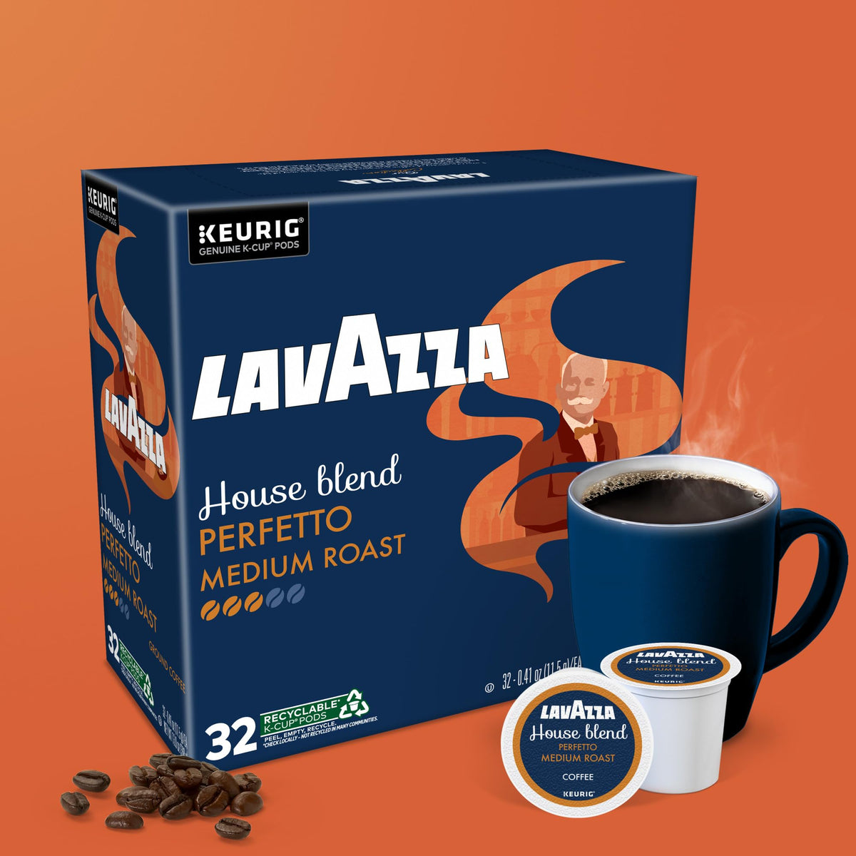 Lavazza Perfetto supports a morning routine with convenient pod brewing.