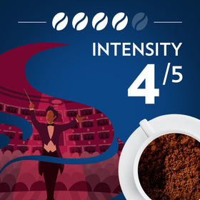 Lavazza Opera Intenso brew pour capturing a bold, balanced flavor