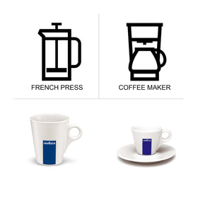 Espresso shot with velvety texture and floral-fruity finish.