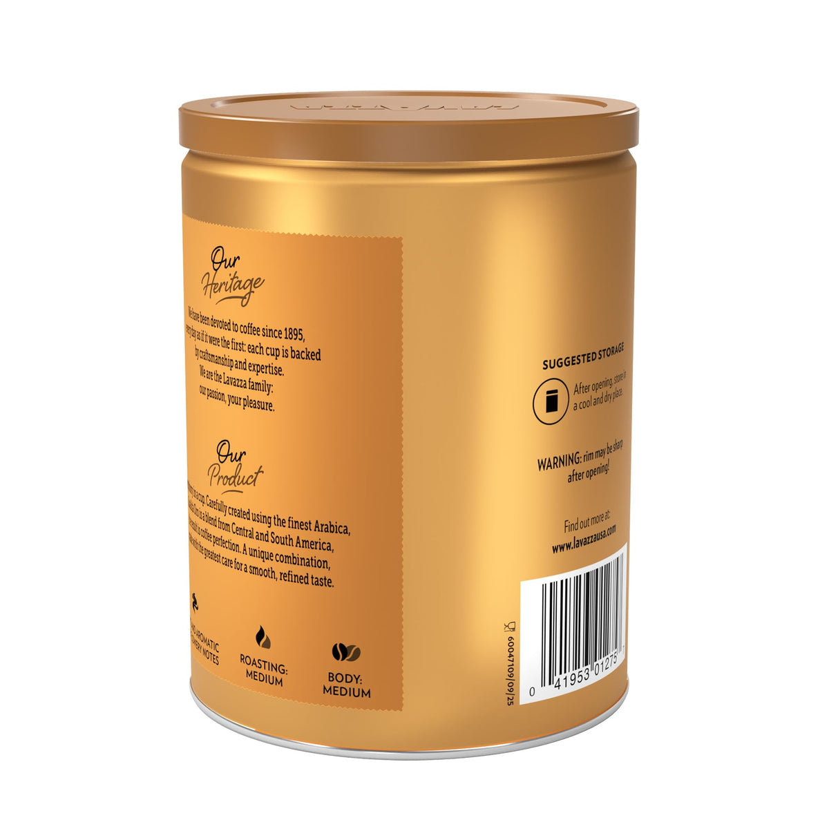 Lavazza Qualità Oro 100 percent Arabica offers floral and fruity notes.
