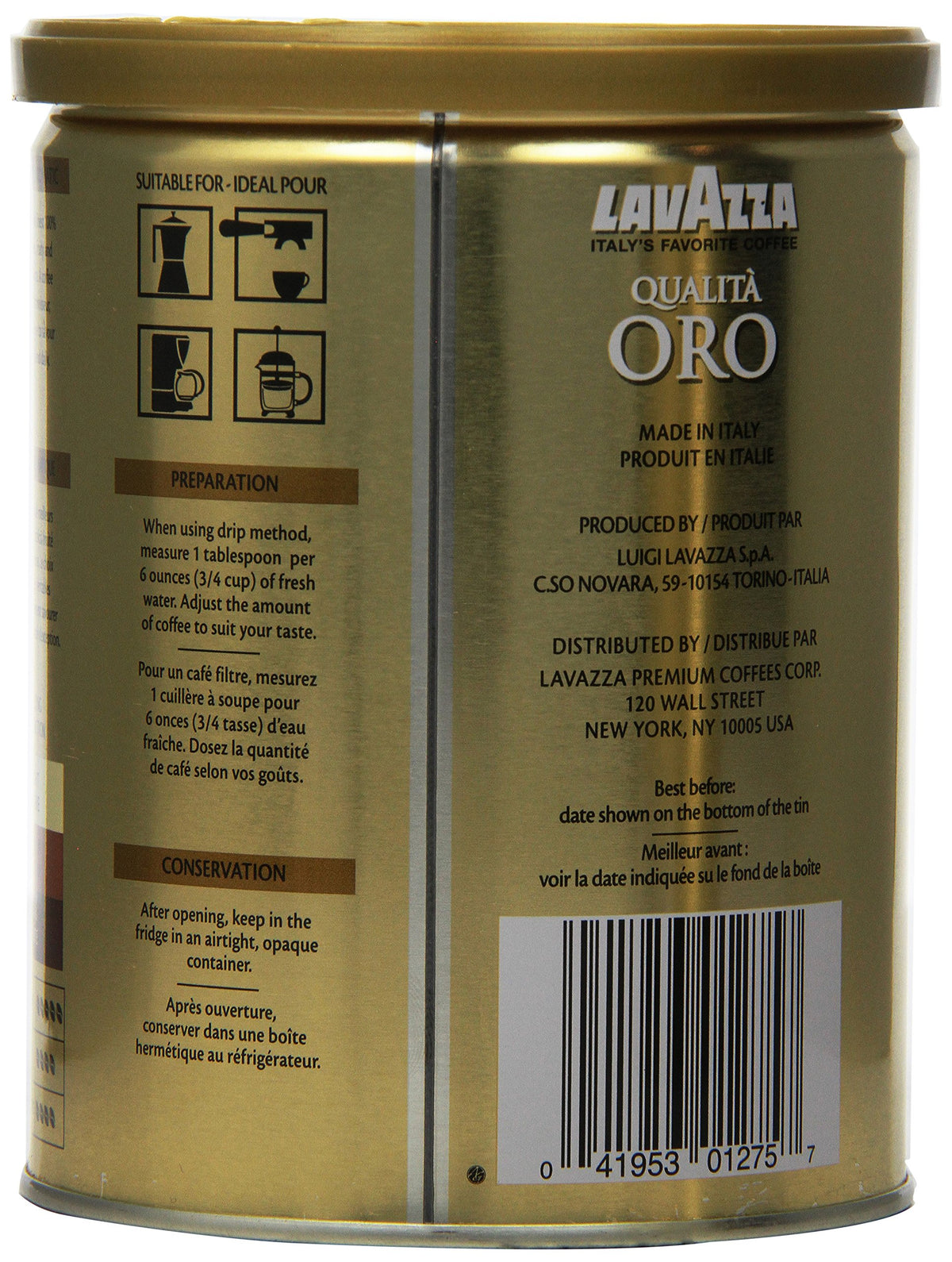 Lavazza Qualita Oro brew-ready cup showcasing rich espresso potential.