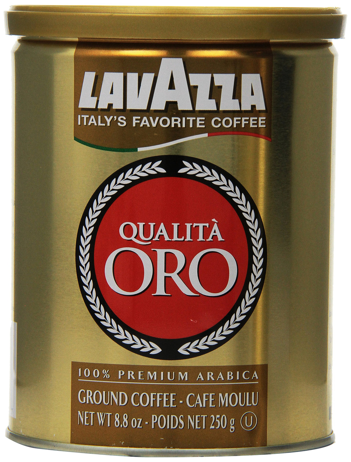 Lavazza Qualita Oro ground coffee pack of 2 for home espresso.