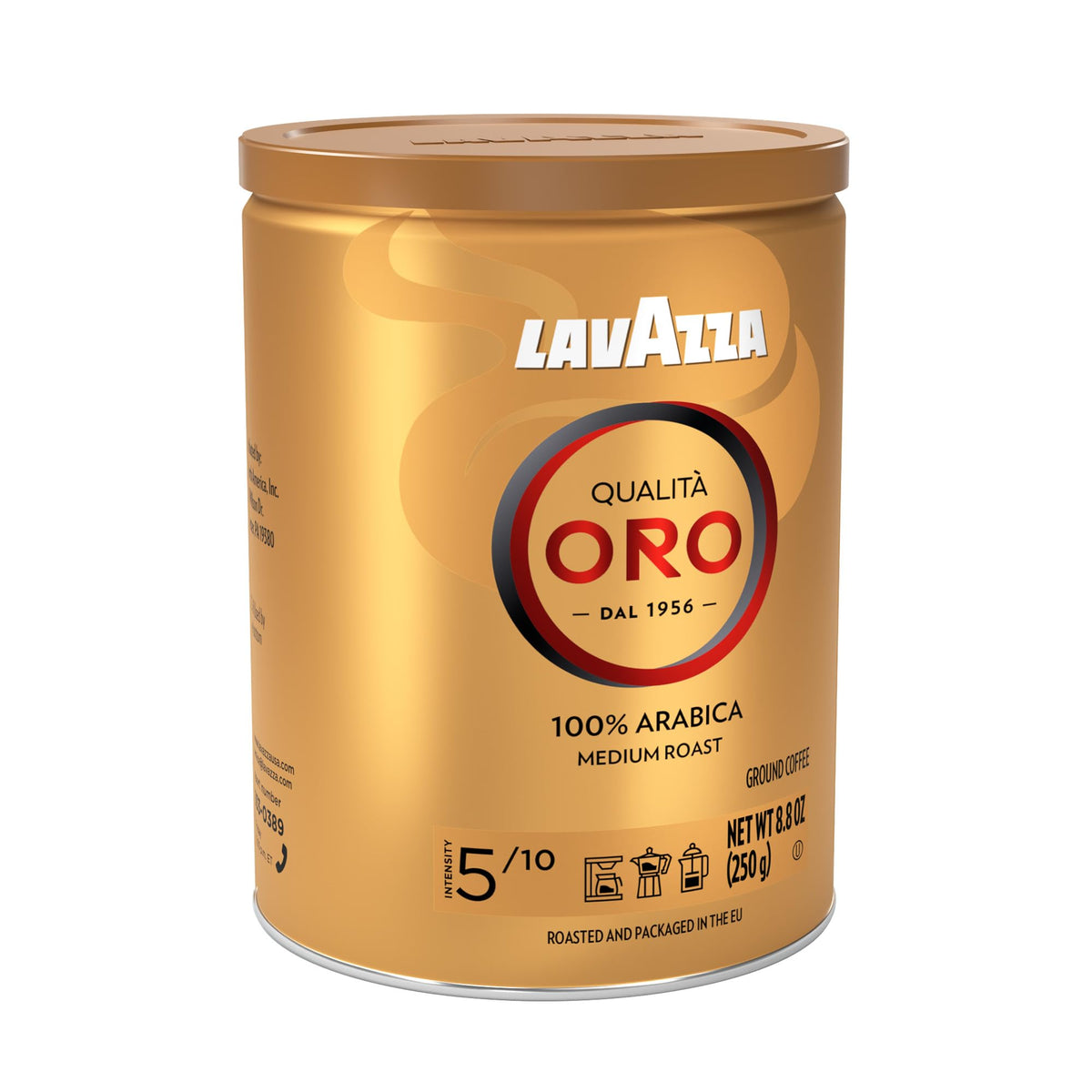 Lavazza Qualità Oro medium roast aroma enhances morning espresso and drip routines.