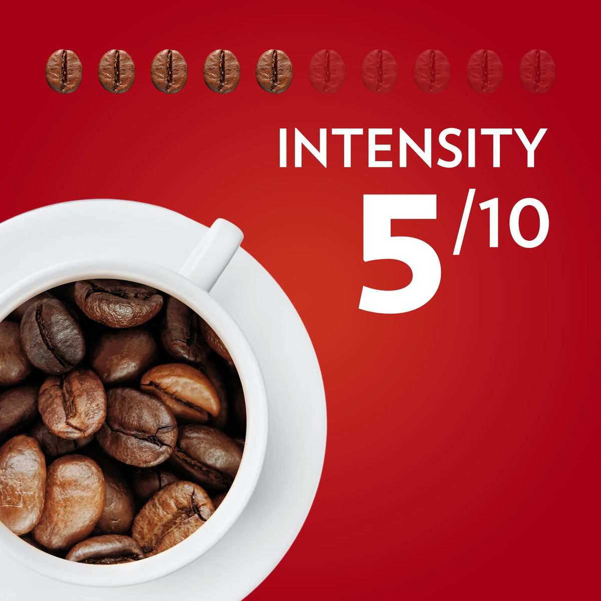 Lavazza Qualità Rossa arabica-robusta blend suited for versatile brewing.