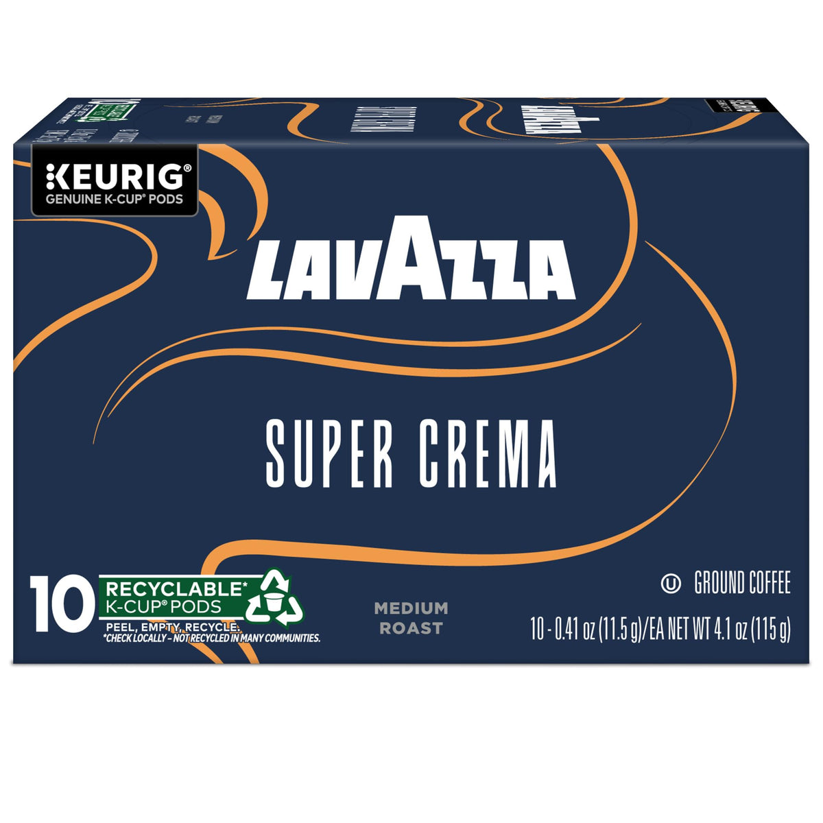 Pod being inserted into a Keurig for easy single-serve espresso
