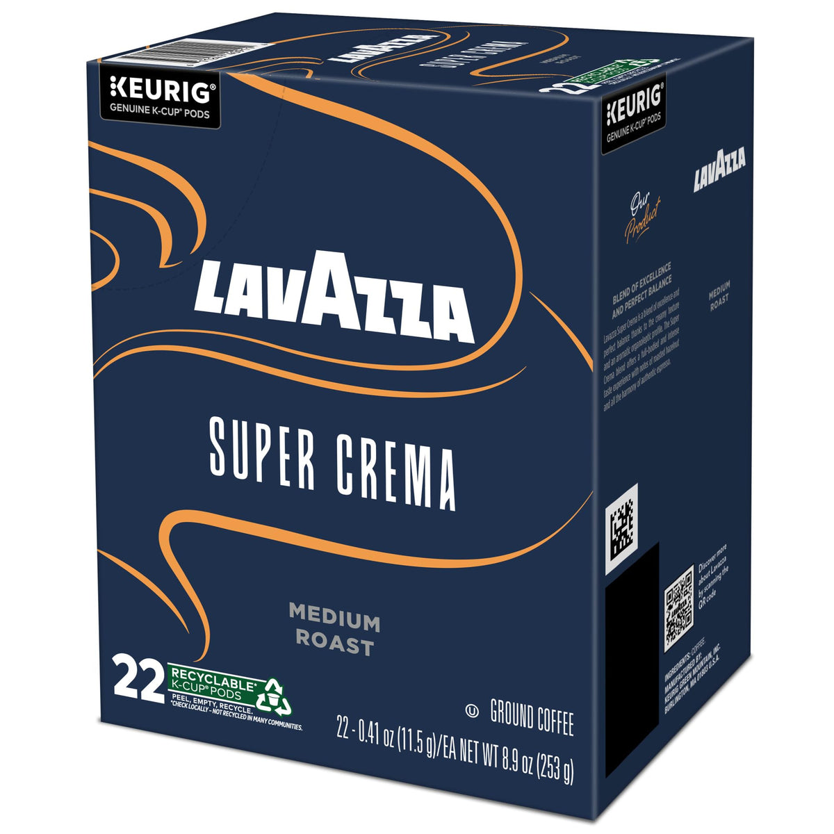 Lavazza Super Crema Keurig compatible pods for quick coffee
