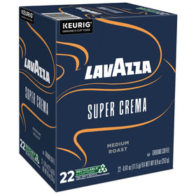 Lavazza Super Crema recyclable K Cup pod compatible where allowed