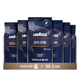 Lavazza Super Crema whole bean bag ideal for home espresso
