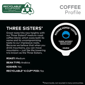 Lavazza Three Sisters K-Cup closeup with rich aroma hints.