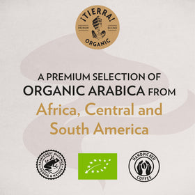 Moka pot scene with Lavazza Tierra Organic producing bright notes