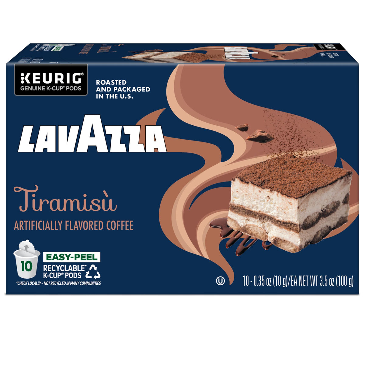 Recyclable K-Cup pod being prepared for recycling after use