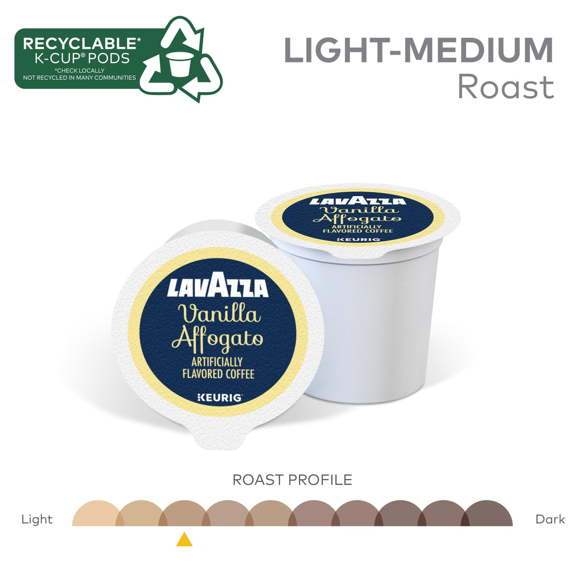 Lavazza Vanilla Affogato Keurig-compatible pods for quick, consistent single-serve cups