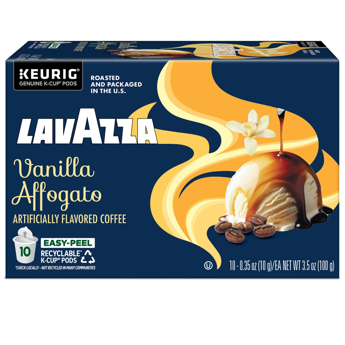 Lavazza Vanilla Affogato brewed cup ready in minutes for a flavorful break
