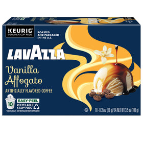 Lavazza Vanilla Affogato brewed cup ready in minutes for a flavorful break
