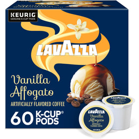 Lavazza Vanilla Affogato cup pour highlights a creamy vanilla-espresso moment
