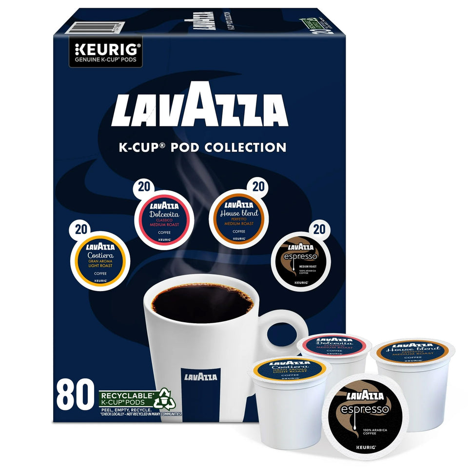 Lavazza variety pack light and medium roast K-Cup image for flexible daily brews.