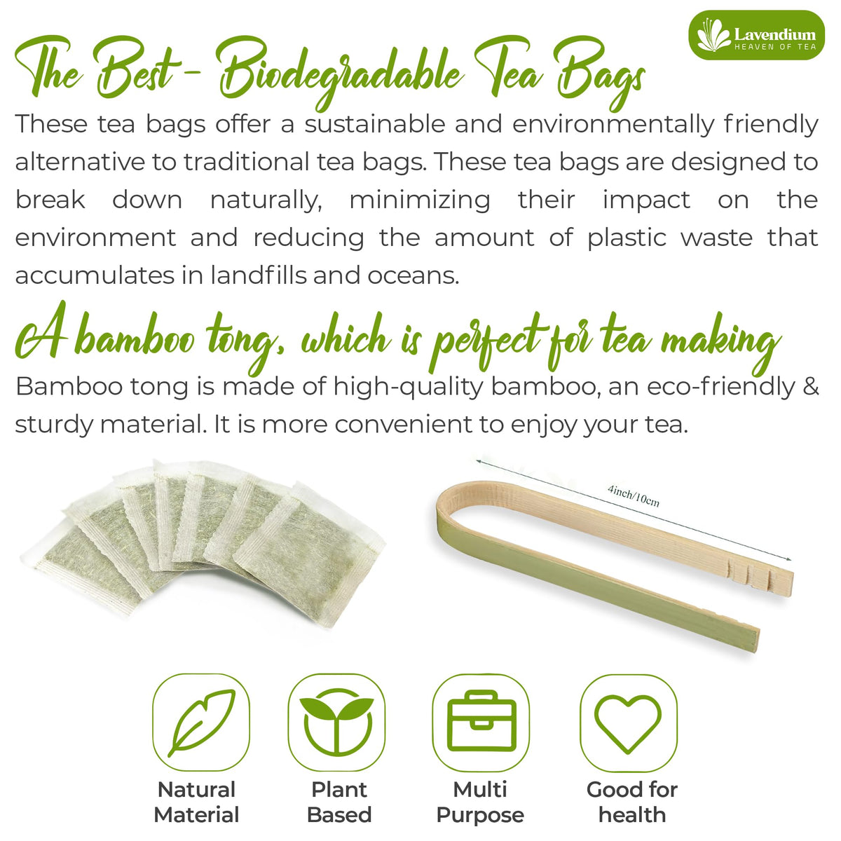 Lavendium antioxidant-rich tea supports a relaxing, serene tea break.