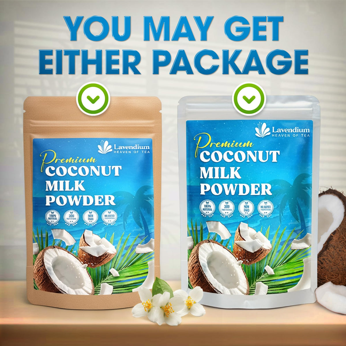 Lavendium coconut milk powder baking-desserts enhances moisture and coconut flavor in treats.