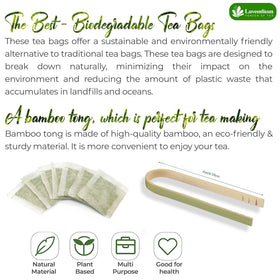 Lavendium cold-dried leaves tea bags emphasize freshness and nutrient retention.
