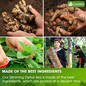 Kraft packaging preserves freshness of Lavendium SIimming Detox Tea