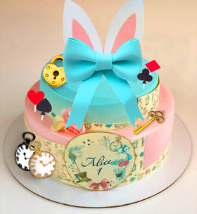 LaVenty Alice cupcake picks set eases dessert styling.