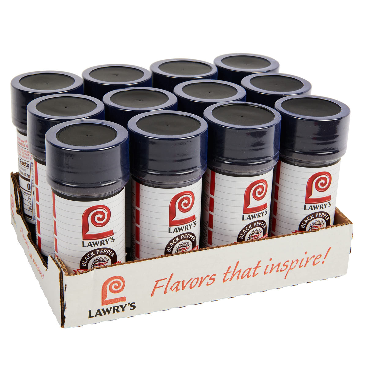 Lawry's Black Pepper Seasoned Salt bottle for quick everyday seasoning.