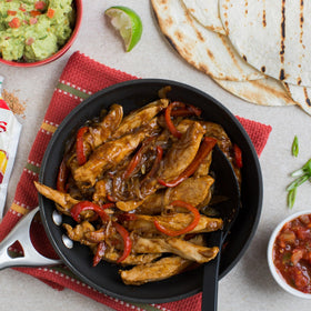 Lawry's Chicken Fajitas Spices vegetables ready shows easy customization for personalized meals