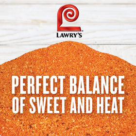 Lawry's Chipotle Cinnamon Rub in bowl highlights premium blend for depth of flavor