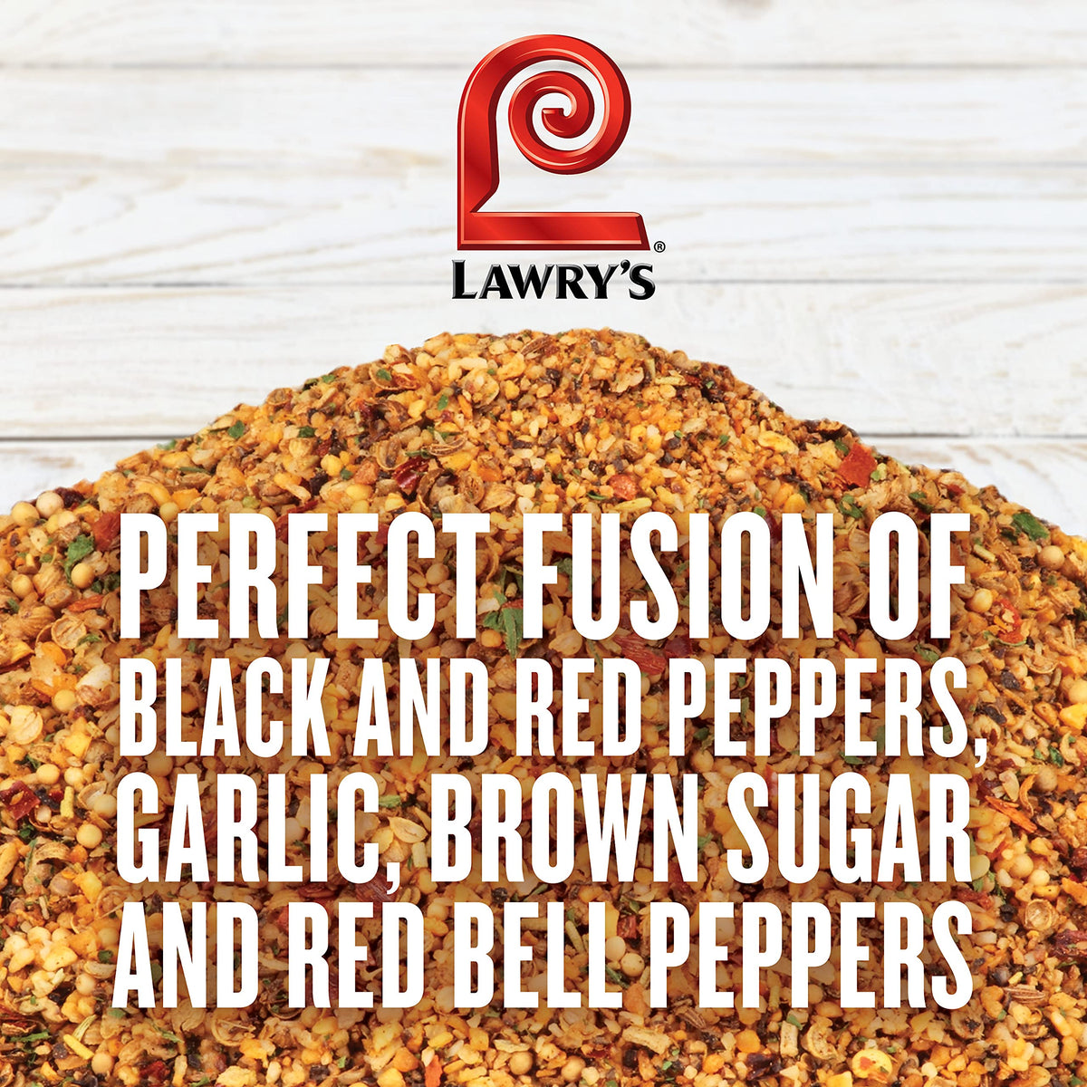 Grill-ready crust forms on steak with Lawry's cracked pepper rub