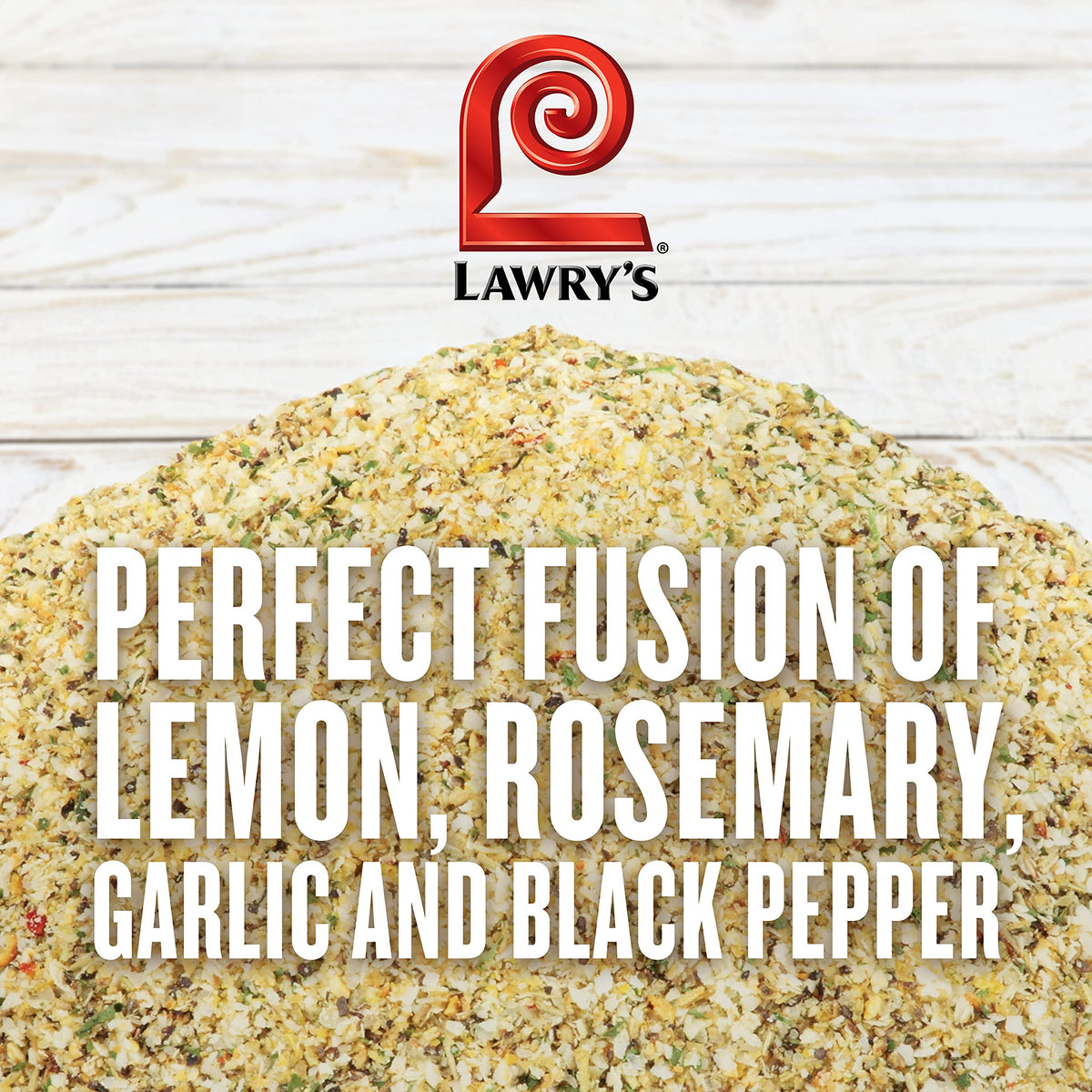 Lawry's Garlic Rosemary Lemon Rub on chicken for Mediterranean flavor