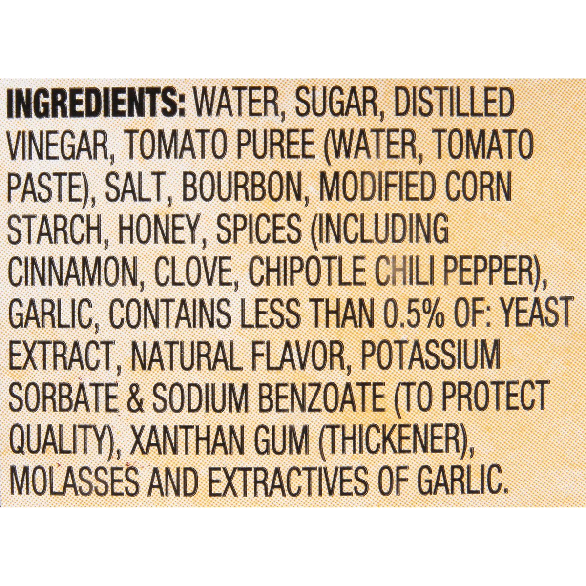 Lawry's Honey Bourbon marinade ingredients with garlic and spices for quick meals.