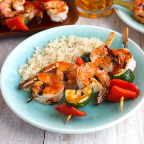Lawry's Honey Bourbon glaze on vegetables for bold, caramelized finish.