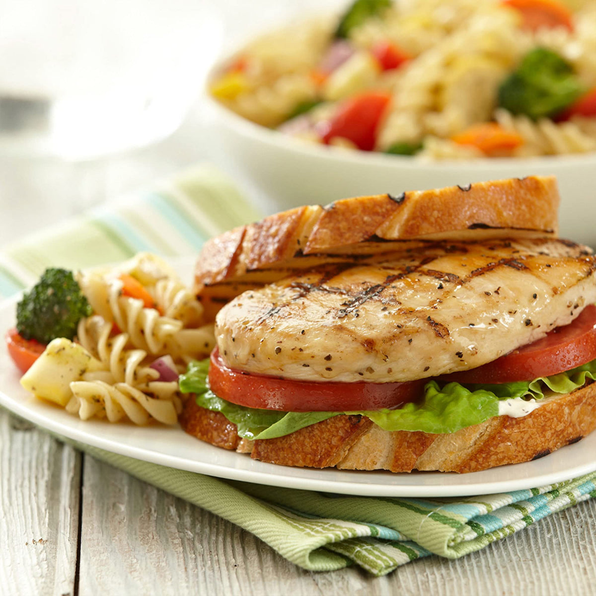 Raw chicken marinated with Lawry's Lemon Pepper for enhanced citrusy bite.
