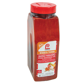 Lawry's Mango Habanero Wings Seasoning Mix bottle front for bold wings flavor.