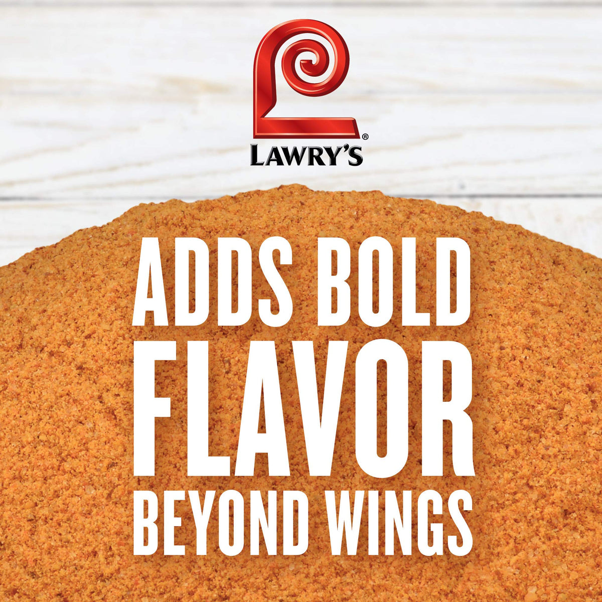 Lawry's Mango Habanero Wings Seasoning Mix with fries dish ready for serving.