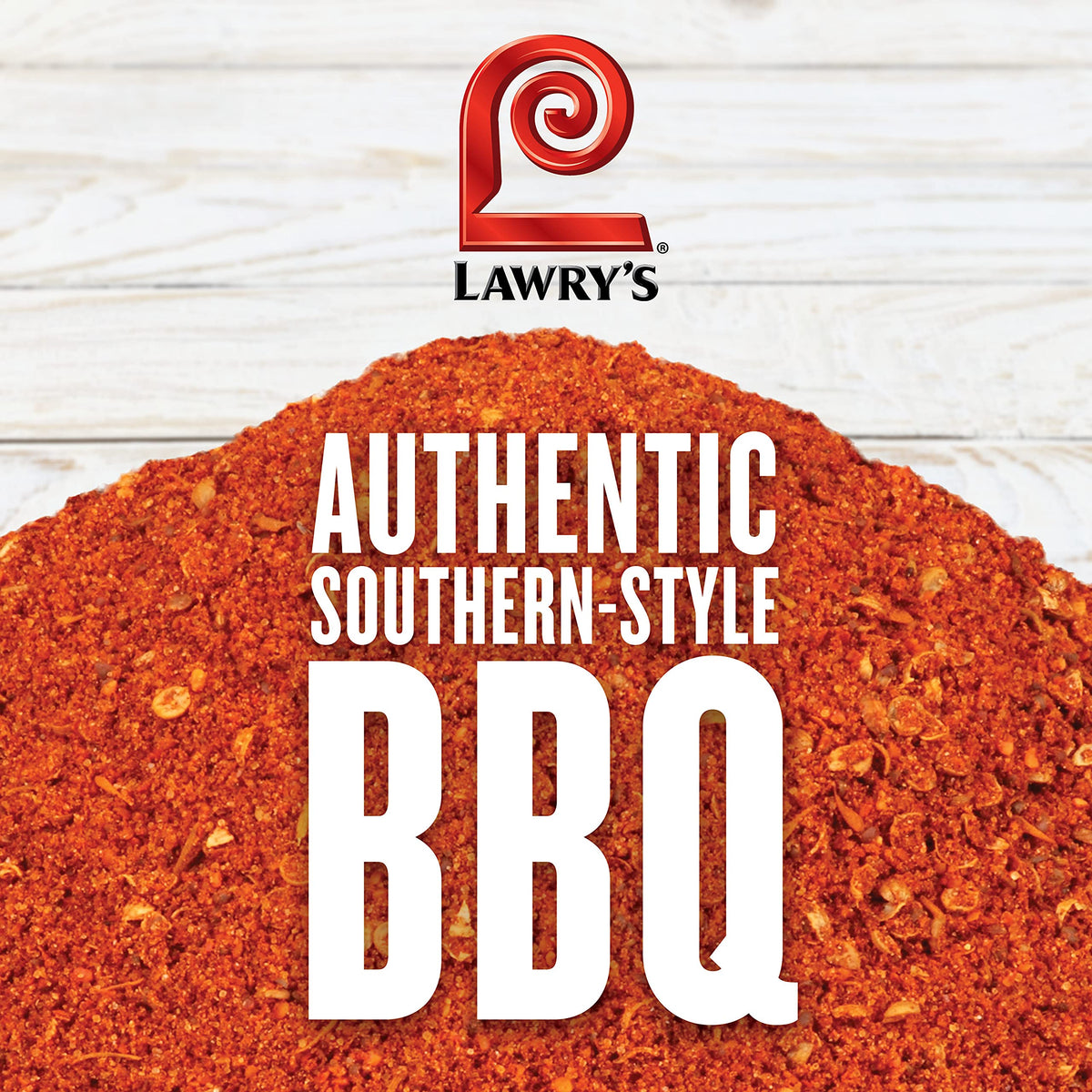 Ribs coated with Lawry's Memphis Barbecue Rub for rich southern flavor