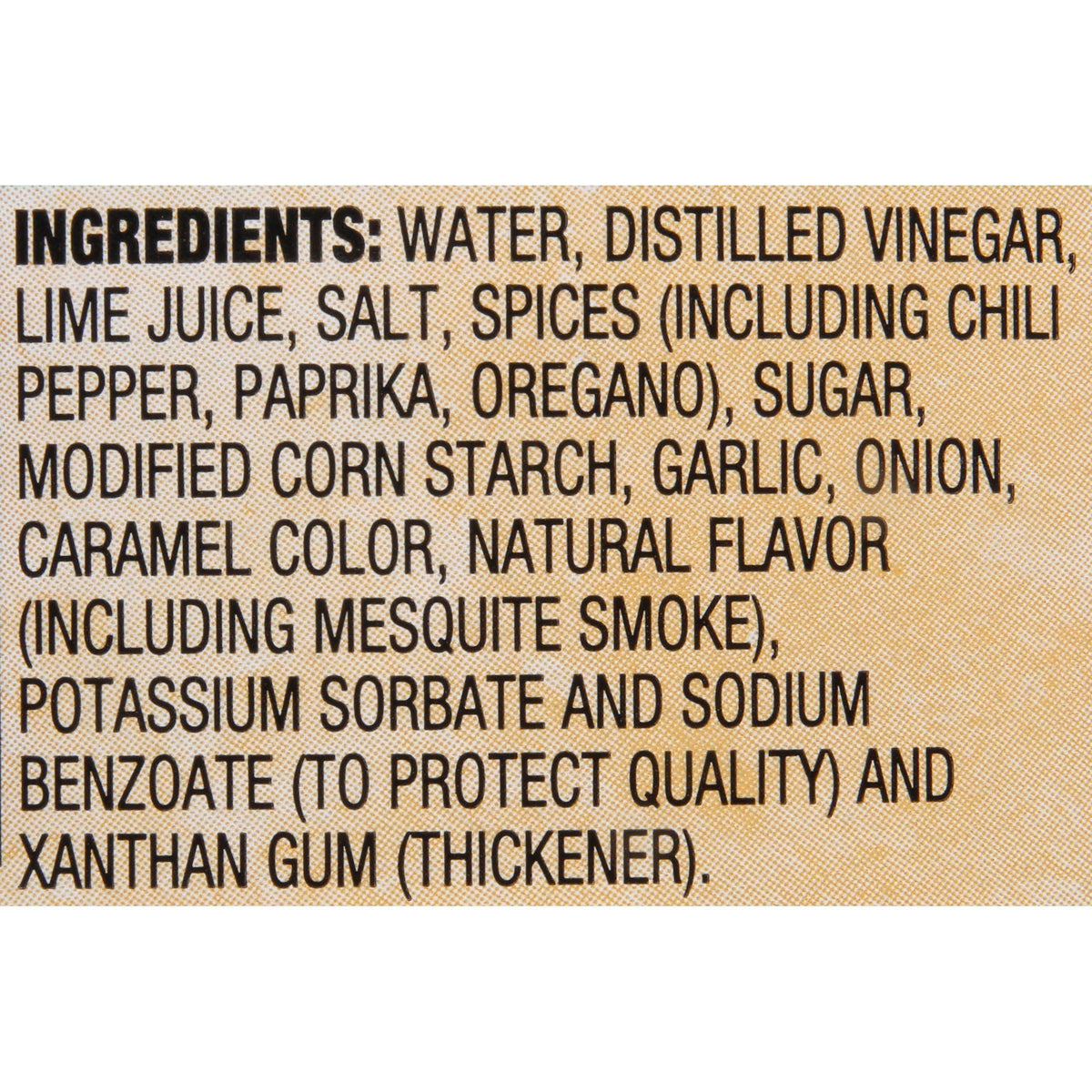 Lawry's Mesquite with Lime Marinade ingredients close-up