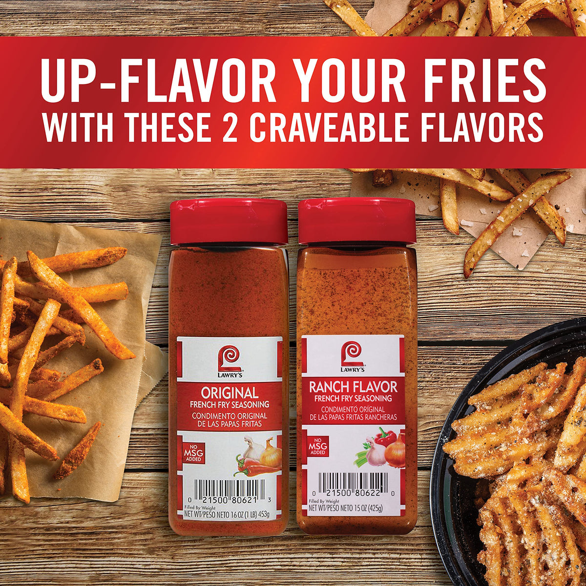 Lawry's Original French Fry Seasoning on vegetables boosts aroma and taste