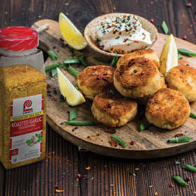 Roasted vegetables coated with Lawry's Seasoning show vibrant color and deep flavor